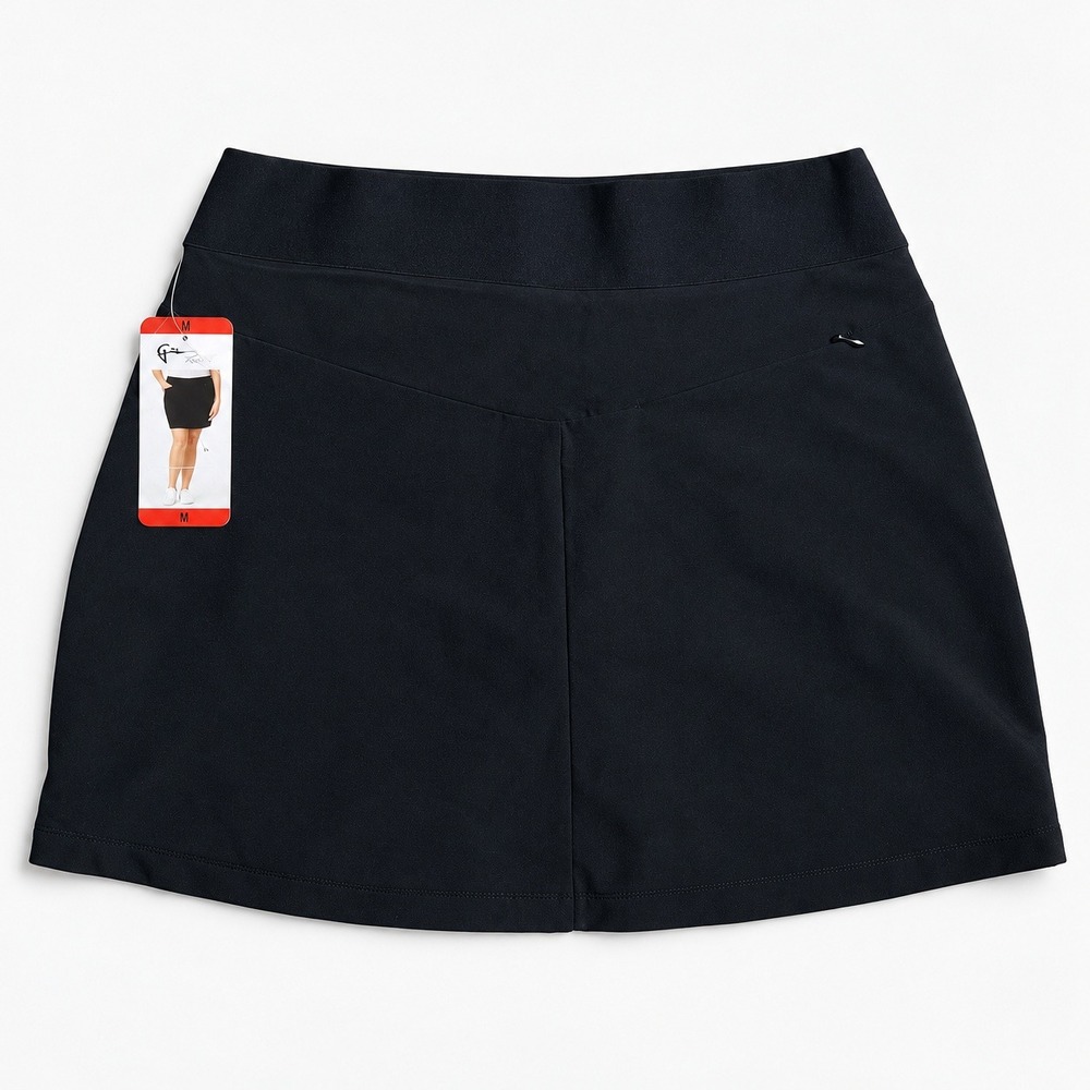 Greg Norman Women Black PlayDry Golf Skort Size M Activewear 1757480